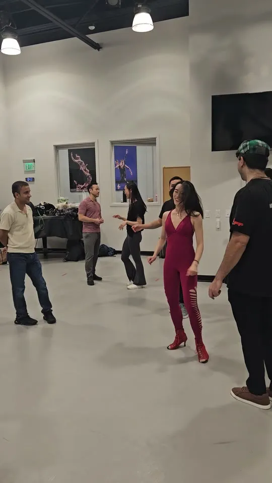 Dancers during a bachata class at Bachata Lab, Smuin Center for Dance, San Francisco